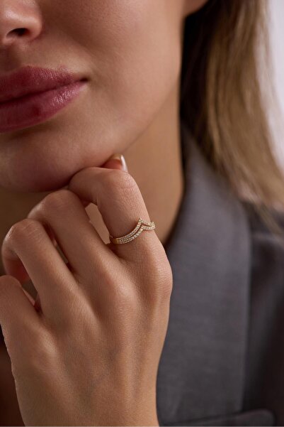 Tufanlar Kuyumculuk 14 Ayar Taşlı Çavuş Altın Yüzük