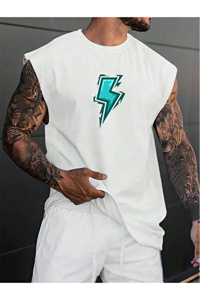 COHERENT Men's Shimmer Custom Printed Oversize Cotton 0 Sleeve T-Shirt T-Shirt