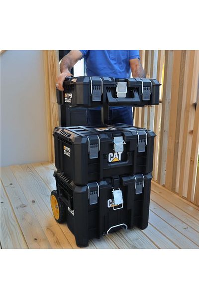 Cat CAT DA41003 HYPER STACK - 43-Liter Heavy-Duty Lockable Tool Case