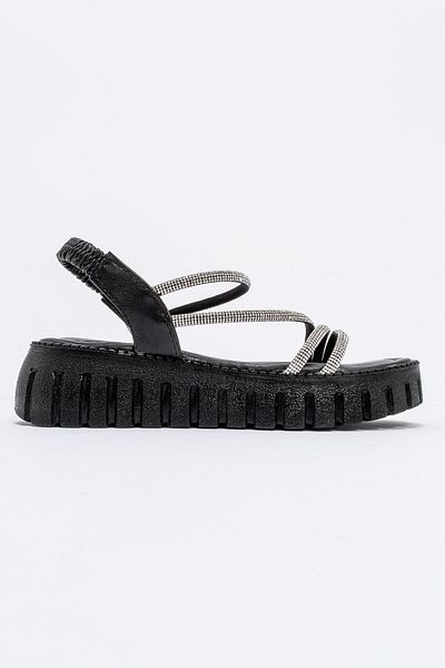 CCWAY AYAKKABI Woman's buckled ballet black
