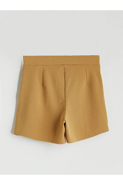 LC Waikiki Women's Pleated Shorts with Belt
