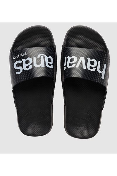Havaianas Black HAV. SLIDE CLASSIC LOGOMANIA Unisex Sandal