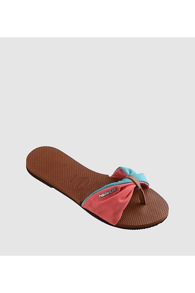 Havaianas صندل نسائي بني من HAV. YOU ST TROPEZ COLOR
