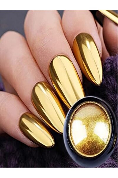 Anıl Gel Polish Gold Ayna Tozu-Nail Art Krom Tozu Mirror Powder-5 Gram