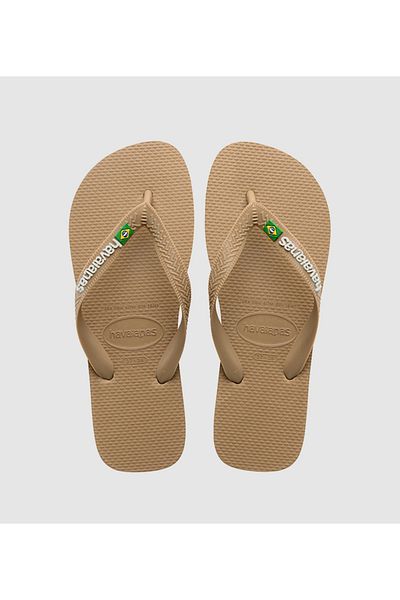 Havaianas Gold-colored HAV. BRASIL LOGO Unisex Sandal