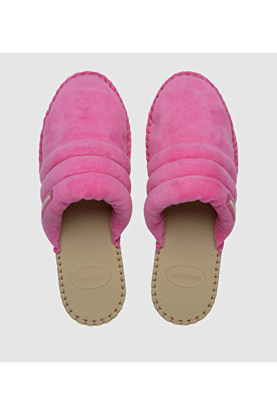 Havaianas شبشب نسائي وردي من فرو هاف ميول غوموس