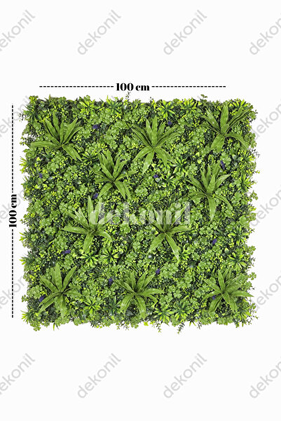 Dekonil Yapay Bitki & Çiçek Dikey Bahçe Paneli 100*100 cm