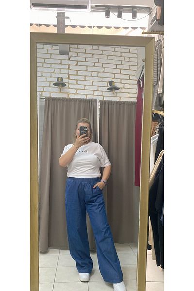 TUBA TOPTAŞ Thin Jeans Palazzo Pants