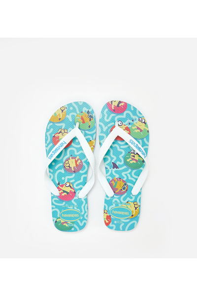 Havaianas صندل أبيض للأطفال من HAV. MINIONS