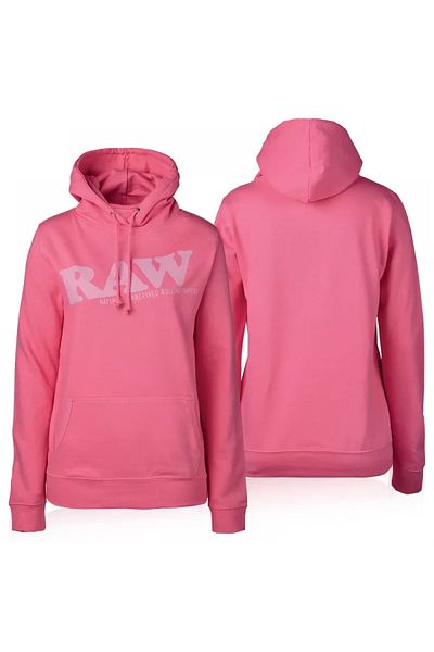 RAW Women's Raw Fashion Hoodie, cotton hoodie, size M, Pink
