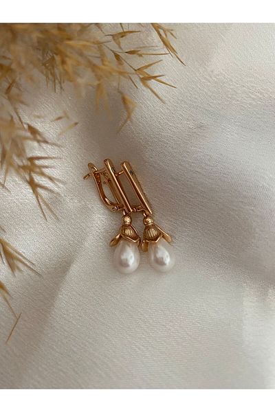 XUPING JEWELRY Pearl Detailed Steel Earrings