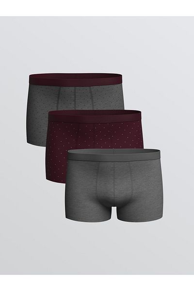 LC Waikiki Standard Fit Cotton Flexible Ανδρικό Boxer 3 τεμαχίων