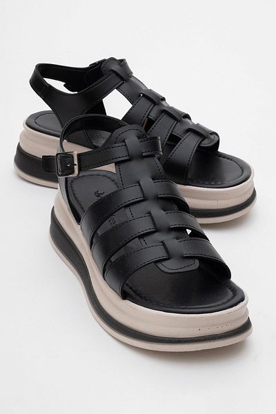 CCWAY AYAKKABI Women's Slip-On Sandals Black