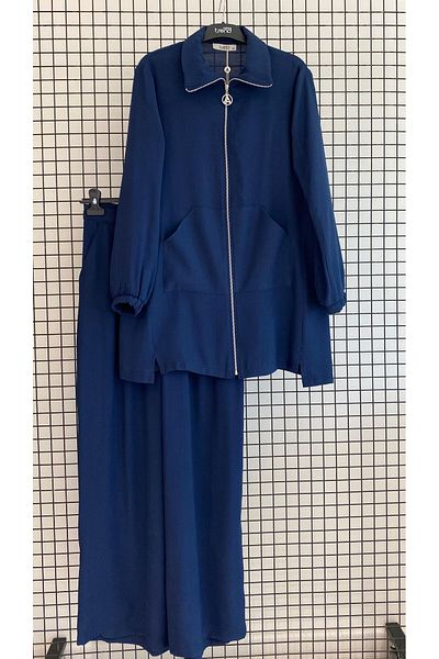Armine Summer Suit with Zipper Pocket Trousers