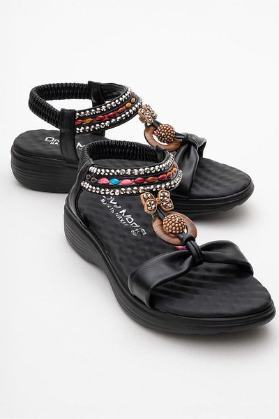 CCWAY AYAKKABI Women's Accessory Sandals Black