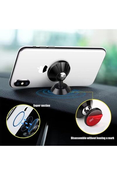 LDNIO Magnetic Car Phone Holder – 360° Rotation, Strong Stability, Vent-Mounted