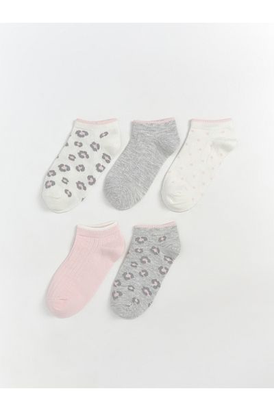 LC Waikiki Patterned Girl's Booties Socks Pack of 5