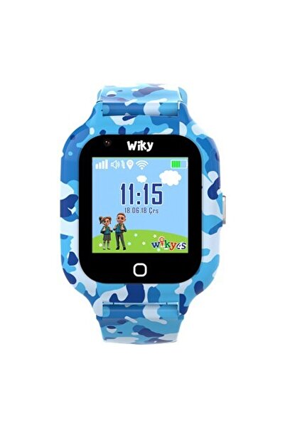 Wiky Watch 4s Kamuflaj Mavi Görüntülü Görüşmeli Akılı Çocuk Saati