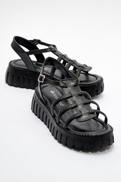 CCWAY AYAKKABI Women's 3-Piece Sandals Black