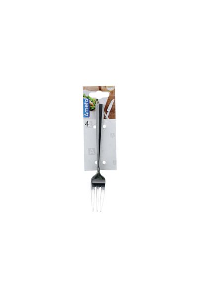 Amefa 4-Piece Moderno 18/10 Stainless Steel Dishwasher Safe Cake Fork Silver