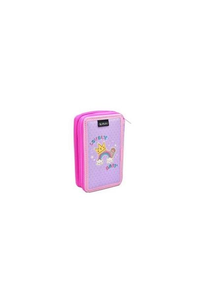 Herlitz Penar neechipat Herlitz motiv Lovely Baby, print interior, 3 fermoare, dimensiune 20 x 6 x 13 cm