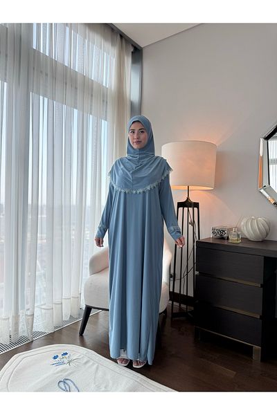 İstanbuliyah Fabric Stylish and Practical Prayer Dress - One Piece