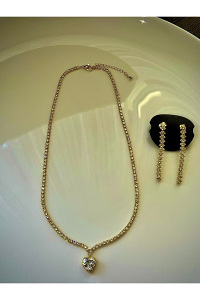 FASHİON JEWELRY Zerra Bella Kuyumcu model Altın Kaplama Su Yolu Takım
