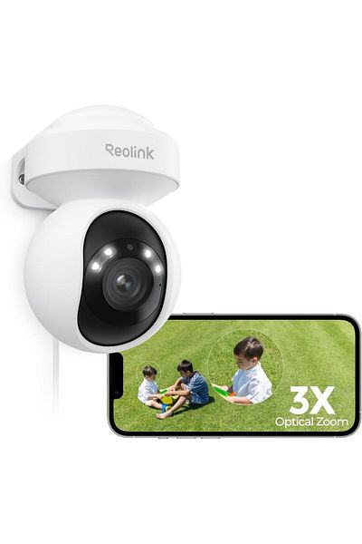 ReoLink 4K Outdoor Plug-in WiFi 6 Security Camera, PTZ Camera for Home Security, Wi-Fi 6 New Tech, Motion Tr