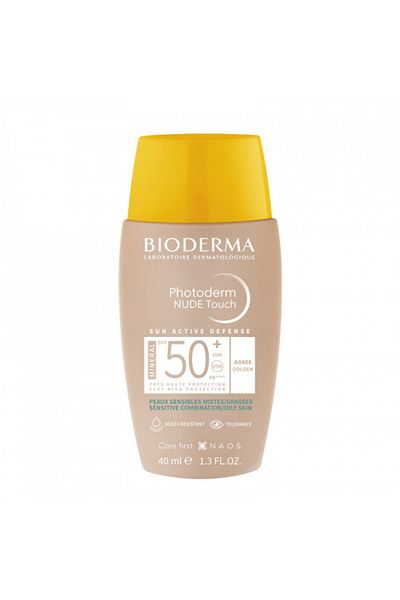 Bioderma Fluid pentru ten mixt și gras Photoderm Nude Touch Mineral SPF 50+, Bioderma, 40 ml, Ușor