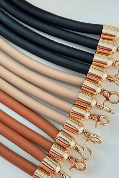 Pnrhobi Deri Metal Kovanlı Çanta Kulpları-siyah