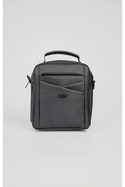 ÇÇS Men's Black Cross Strap Hand & Shoulder Bag 31572