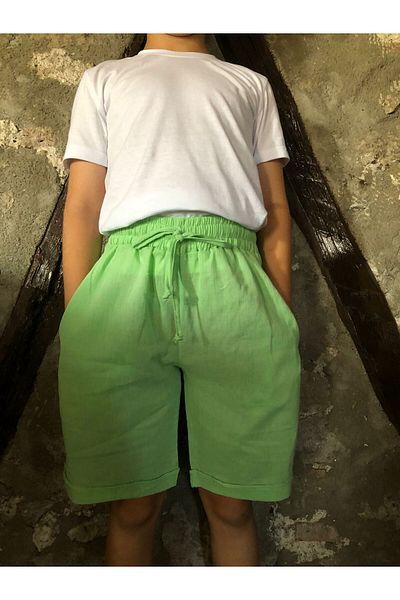 Terry Linen Pocket Girl's Shorts