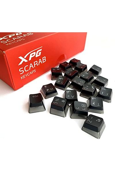 XPG SCARAB Arabic Keycaps - Black | SCARAB104-BKCME