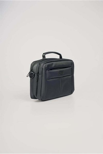 ÇÇS Men's Black Cross Strap Hand & Shoulder Bag 31577