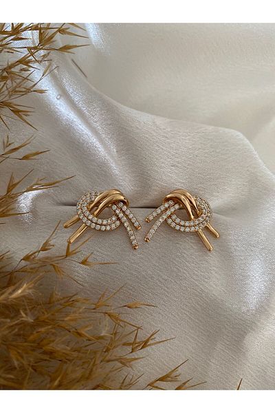 XUPING JEWELRY Knot Model Steel Earrings