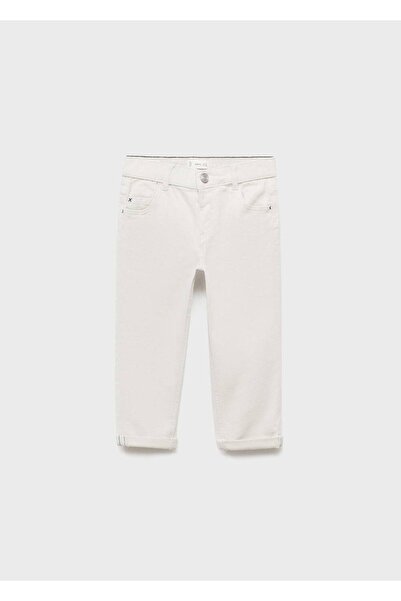 MANGO Baby İşleme detaylı jean pantolon