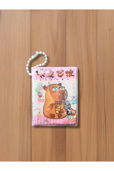 Çınar Kapibara Juicy Glitter Mini Notebook 4.5 cm X 5.5 cm Capybara (1 Piece)