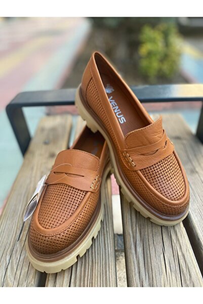 Venüs VENÜS 2412901 HAKİKİ DERİ CASUAL GÜNLÜK KADIN AYAKKABI TABA DERİ