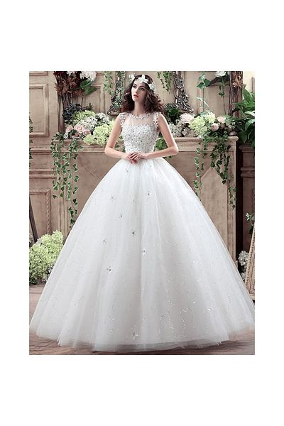 OEM Rochie de mireasa cu flori 3D