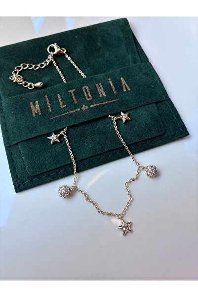 Miltonia Yıldız Altın Kaplama Halhal