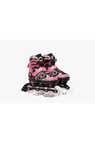 Furkan Classic Inline Aluminum Skates Adjustable 2+22+1 Training Skates Professional Wheels Full Lighted