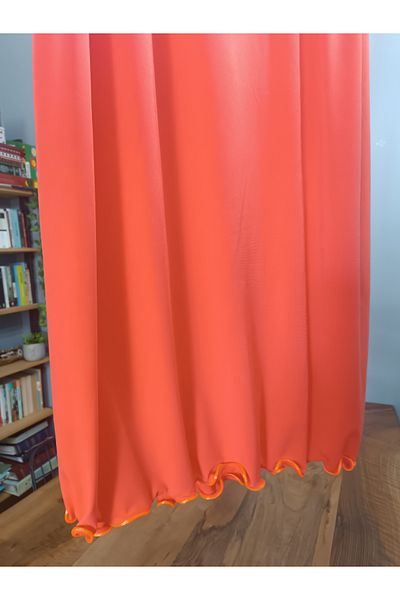 Blotch Premium Lycra Highlighter Orange Color Jersey Shawl