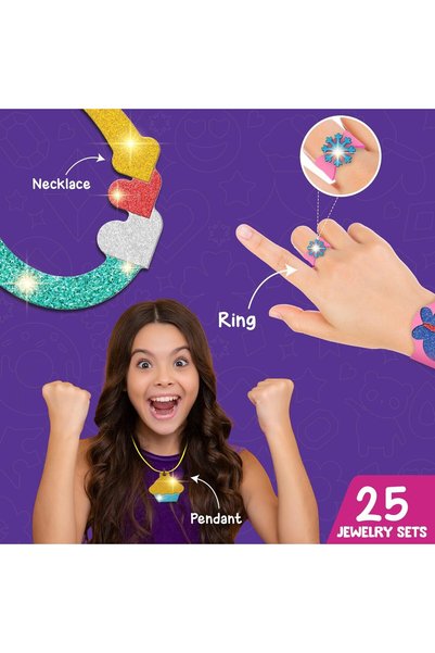 Smartivity Foil Magic - Jewelry Making Kit No Mess Art for Kids, Craft Kits & Supplies, DIY Creative