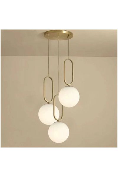 Sueva LUSTER White Globe Copper Body E27 x 3