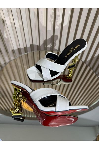DERİ KABUSU New Season Trend Women's Heel Slippers T-009