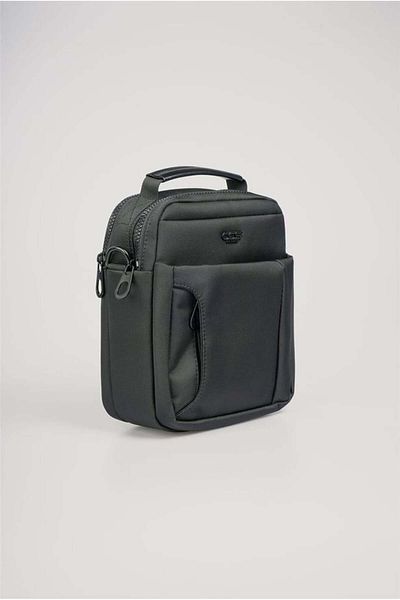 ÇÇS Men's Black Compact Cross Strap Hand & Shoulder Bag 31585