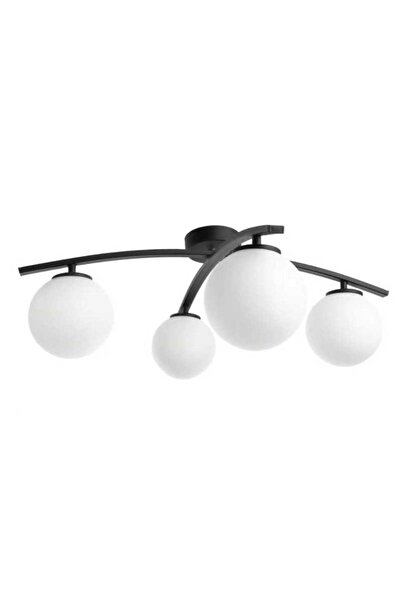 Sueva Chandelier With 4 Globes White Matt 27*4 maximum 40w/bulb