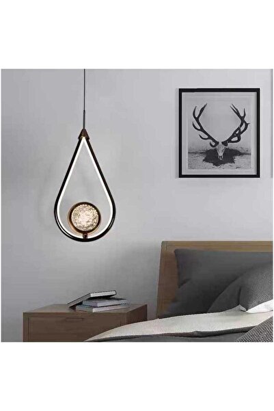 Sueva Lustra LED 46W Design cu picatura de apa Negru 3 Tipuri De Lumina