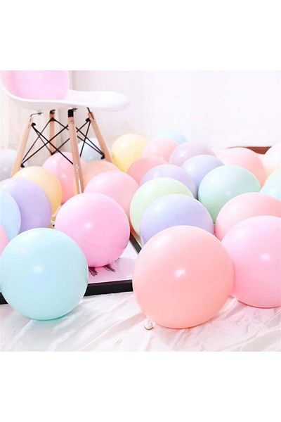 turkuaz parti 10 Pack Macaron Mixed Color Balloon, Birthday