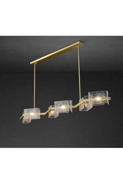 LightPlanet Modern Luxury LED Chandelier Glass Water Waves E14 x 4